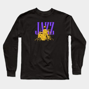 Jazz Drummer Long Sleeve T-Shirt